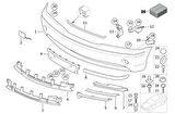 BMW E46 09.2001 - ÖN SAĞ TAMPON BARAKETİ 51117030620