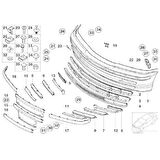 BMW E46 ÖN TAMPON SAĞ BAĞLANTI BRAKETİ OEM NO 51118195296