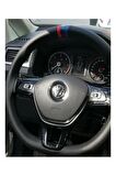 Dikmeli Deri Direksiyon Kılıf Bmw Tasarımlı Kokusuz M Logolu
