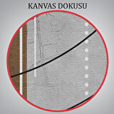 Modern Soyut Geometri El Boyaması Güzel Yüz Kanvas Duvar Tablosu-5112