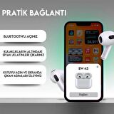 Coofbe Hc Seri Uzun Şarjlı 350mAh Bluetooth Vers.5.3 Dokunmatik IPX-5 HıFı Ses Gürültü Engelleyici Bluetooth Kulaklık