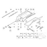 BMW E39 E46 E53 E60 E83 E90 TORPİDO MANDAL KARŞILIĞI 51168163017
