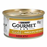 Gourmet Gold Sığır Etli Parça Etli Kedi Konservesi 24x85 Gr 