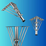 20 CM METAL 3 TELLİ KOLTUK AYAĞI MOBİLYA AYAĞI ÜNİTE AYAĞI KONSOL AYAĞI PUF BERJER AYAĞI