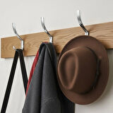 Uzun Noktalı Metal Askı Şık Portmanto Askılık Dolap Mobilya Askısı (vidalar Dahil)