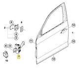 BMW E90 E90LCI E91 VE E91LCI ÖN KAPI GERGİSİ 51217259243