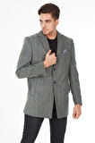 SPOSO 5122 Slim Fit Ceket Yaka Balıksırtı Kısa Palto