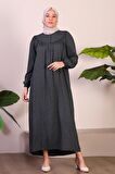 Kadın Uzun Buyuk Beden Anne Elbise Yazlik Tesettur Giyim