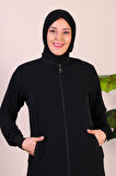 Kadin Buyuk Beden Tesettur Mevsimlik Giy Çık Kap
