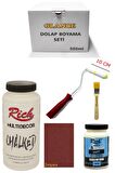 Rich Multi Decor Chalked Antik Beyaz 500 Ml Dolap Boyama Seti Mobilya Boyama Seti Mat