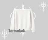 Kayık Yaka Sweatshirt Stay Wild Rock Spirit Urban Riot