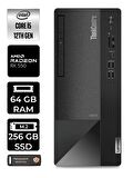 LENOVO Neo 50T i5 12400 64GB RAM 256GB SSD RX550/4GB W11PRO 11SE00BJTX MASAÜSTÜ PC & PER4 BELLEK