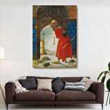 Osman Hamdi Bey'in Kaplunbağa Terbiyecisi İsimli Eseri Kanvas Tablo-5129