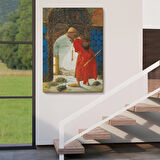 Osman Hamdi Bey'in Kaplunbağa Terbiyecisi İsimli Eseri Kanvas Tablo-5129