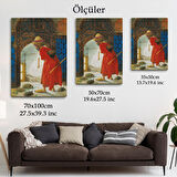 Osman Hamdi Bey'in Kaplunbağa Terbiyecisi İsimli Eseri Kanvas Tablo-5129