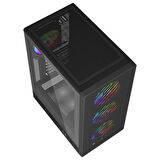 LYSERG PB A600B RGB Fan Kasa  Amd Ryzen 4700S 16 GB Ram 128 GB SSD RX550 2 GB Ekran kartı W11 Pro 