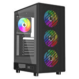 LYSERG PB A600B RGB Fan Kasa  Amd Ryzen 4700S 16 GB Ram 128 GB SSD RX550 2 GB Ekran kartı W11 Pro 