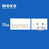 WKSET-6312 37049X3 SKYWORTH RF-AZ320E30-601S-02 A0  3 ADET LED BAR