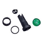 Siren Işıklı Flaşör Buzzer Yeşil Led AD16-22SM 24v Dc 22mm Çap
