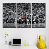 Michael Jordan Üçlük Şutu Kanvas Tablo-5139