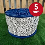 5 MM 10 METRE ÖRGÜ HALAT İSKOTA HALAT DENİZCİ TEKNE HALATI SALINCAK İP DAĞCI İP HALAT