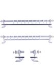 NİVEMESHOME BEYAZ AHŞAP RUSTİK PERDE ASKISI/RAYLI RUSTİK BORUSU 150 CM