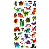 Sticker Kabartmalı Stiker Defter, Planlayıcı Etiket (limyl-016) - 17X9 cm - Eğlenceli Dinazor