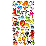 Sticker Kabartmalı Stiker Defter, Planlayıcı Etiket (limlra-027) - 17X9 cm - Orman Hayvanları