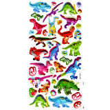 Sticker Kabartmalı Stiker Defter, Planlayıcı Etiket (limlra-028) - 17X9 cm - Renkli Dinazorlar