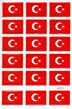 Sticker Kabartmalı A4 Boyutunda Stiker Defter, Planlayıcı Etiket-(lim113) -Türk Bayrağı
