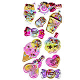 Sticker Kabartmalı Stiker Defter, Planlayıcı Etiket (pullu-806) - 17X9 cm - Dondurma Şeker