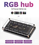 Argb Rgb Led 3 Pin 11 Port 5V Sata Power Güç Fan Çoklayıcır Şerit Hub Kablo Splitter