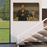 Scarface Alpacino İtalyan Mafya Kanvas Tablo-5147