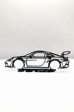 Porsche GT3-RS 2D Figür - Siyah
