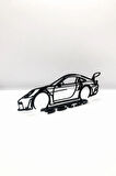 Porsche GT3-RS 2D Figür - Siyah