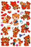Sticker Kabartmalı A4 boyutunda Stiker Defter, planlayıcı etiket (Lim208) - Ayıcık