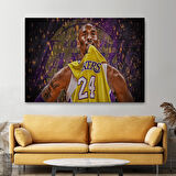 Kobe Bryant Los Angeles Lakers Kanvas Tablo / Black Mamba-5151
