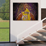 Kobe Bryant Los Angeles Lakers Kanvas Tablo / Black Mamba-5151