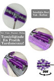 Mandallı Mikrofiber Mop - Otella Yer Duvar Cam Silme Temizlik Mopu & Kıskaçlı Teleskopik Paspas Seti