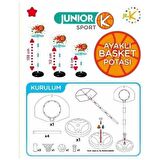 Ayarlanabilir Basketbol Potası ve Şişme Pilates Eşeği + Şişirme Pompası Çocuk Spor Seti