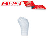 CARUB VitesTopuz Kılıfı Silikon Oval Masajl Şeffaf