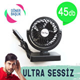 Vantilatör 12V Torpido ÜstüTekli Fan Ayarlı