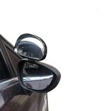 CARUB Ayna Üstü İlave Dış Oval 14x7,5cm Siyah Büyük 2 ADET