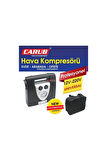 Carub Oto Araç Lastik Hava Kompresörü 150 Psı 12v -220v Işıklı Çantalı