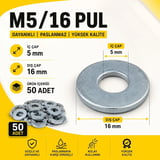 M5/16PUL (50ADET)