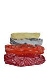 Lastikli Bandana 4 lü set