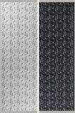 Arya Çift Taraflı,Katlanabilir,Yıkanabilir,Yüksek Kalite Pamuk Salon,Oturma Odası,Balkon Kilim Krem-Antrasit 1
