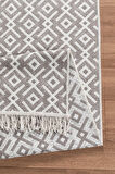 Arya Vl Çift Taraflı,katlanabilir,yıkanabilir,yüksek Kalite Pamuk Salon,oturma Odası,balkon Kilim Krem-Bej2