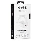 S-Link SL-EC40T 5V 2400MA Android Type C Şarj Kablosu Hızlı Şarj Adaptörü ve Data Kablosu