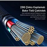 Baseus Led Işıklı E-Marker Çipli Unbreakable Kopmaz Kablo 1Mt Ultra Hızlı 100W Type-C Şarj Kablosu